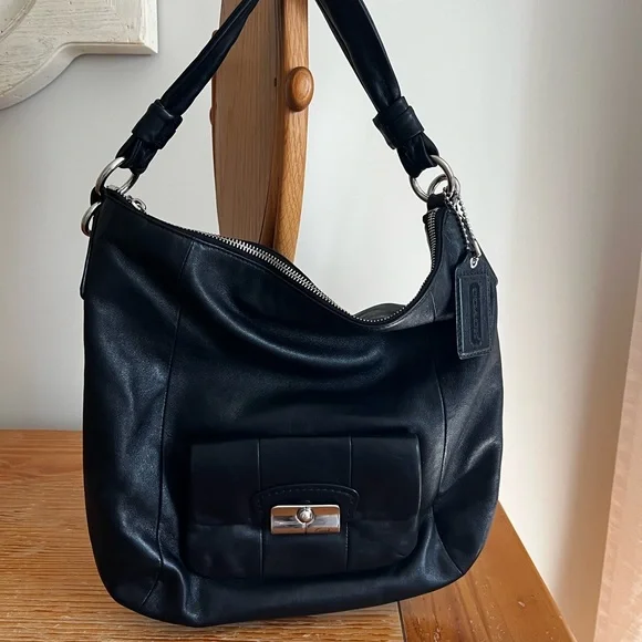 Coach Kirstin Leather Hobo Bag - Picture 1 of 9